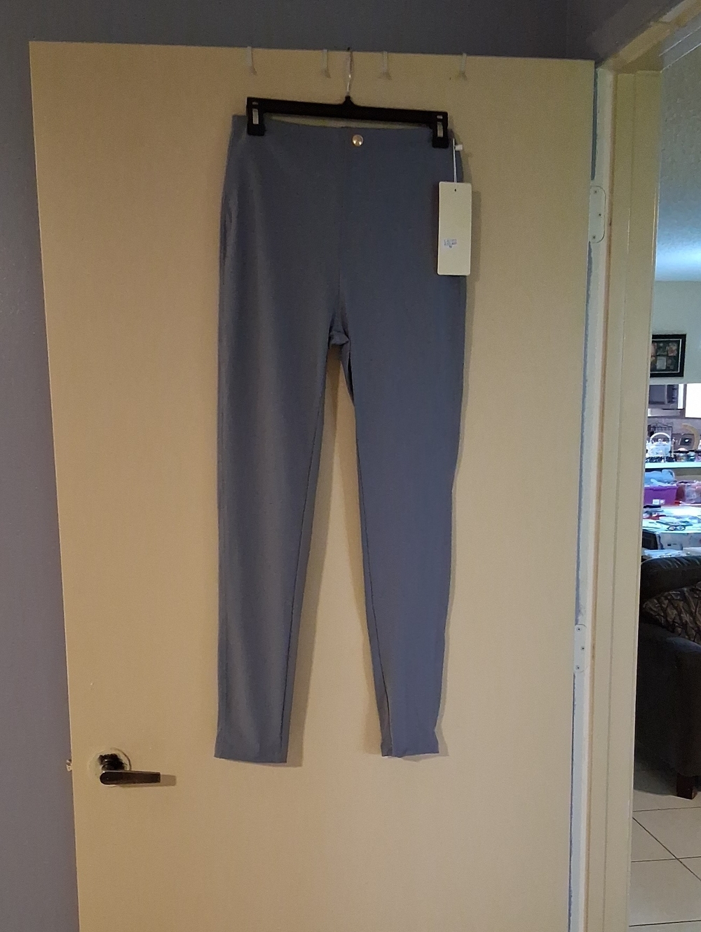 Women’s Stretch Jeggings in Slate Gray-Blue